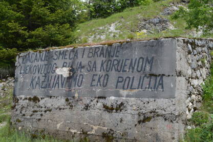 Upozorenje na Vašiću eko policija.