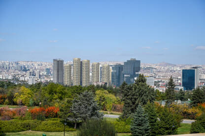 Ankara, Turska: Zgrade u centru grada. Ankara, Turska: Zgrade u centru grada. Panorama glavnog grada Republike Turske.