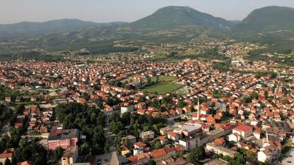 Grad Bugojno Grad Bugojno iz zraka