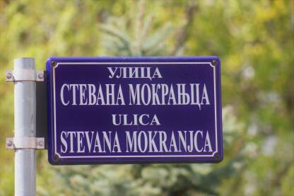 Ulica Stevana Mokranjca Tabla ulice Stevana Mokranjca u Banjaluci