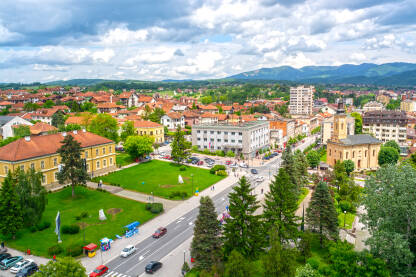 Panorama, Gornji Milanovac, Srbija Panorama of town Gornji Milanovac, Serbia