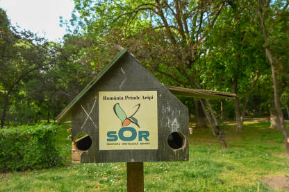 Drvene kućice za ptice koje je postavilo Rumunsko ornitološko društvo SOR.