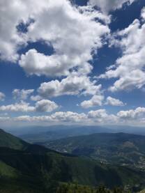 Pogled sa Vlašića na Travnik