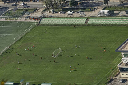 Trening fudbalera FK Turbina, Jablanica Trening fudbalera FK Turbina iz Jablanice. Stadion fudbalskog kluba Turbina Jablanica.