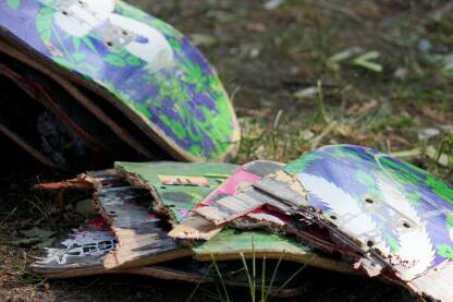 Skateboard skateboard daske, ostaci