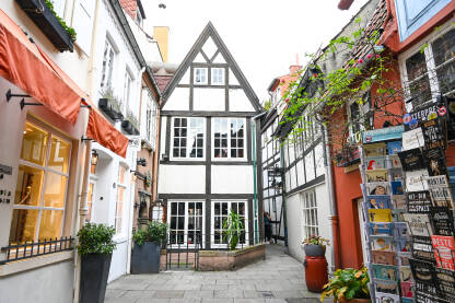 Bremen, Njemačka: Zgrade u starom gradu. Bremen, Njemačka: Zgrade u starom gradu.