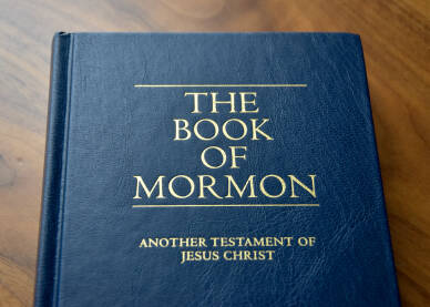 Mormonova knjiga Sveta knjiga mormona, koju je objavio osnivač ove religije Joseph Smith 1830. godine. Zvanični naziv religije je Crkva Isusa Hrista svetaca posljednjih dana.