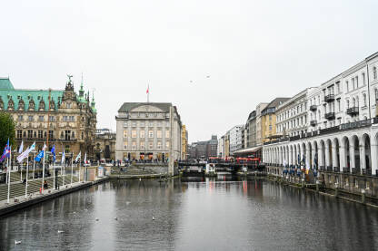 Hamburg, Njemačka: Zgrade u centru grada. Hamburg, Njemačka: Zgrade u centru grada.