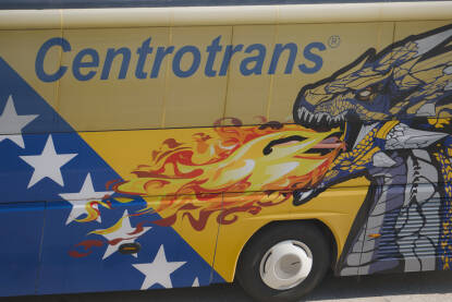 Autobus sportskih reprezentacije Bosne i Hercegovine.