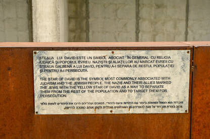 Spomenik Romima i Jevrejima koji su tokom II svjetskog rata iz rumunskih gradova odvođeni u smrt.
