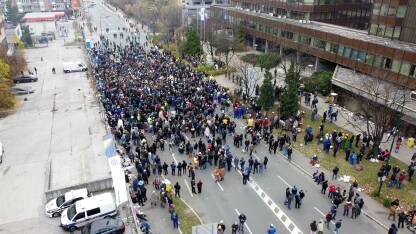 Protesti rudara u Sarajevu 2021. godine.
