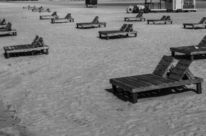 Prazna plaža Fotografije nastale u gradu Biloxi, država Mississippi.