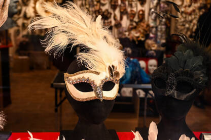 Maska za karneval Maska za karneval. Venecija, Italija.
