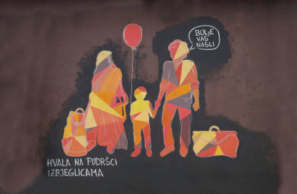 Svjetski dan izbjeglica, mural na Ilidži Za Svjetski dan izbjeglica na Ilidži otkriven mural pod nazivom 'Dobrodošli'