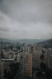 Pejzaž Sarajeva Pejzaž Sarajeva iz Bosmal zgrade