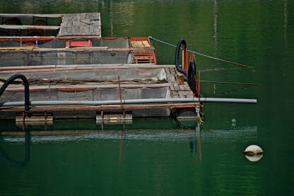 Ribnjaci na Grabovičkom jezeru nakon poplava 2024.godine.