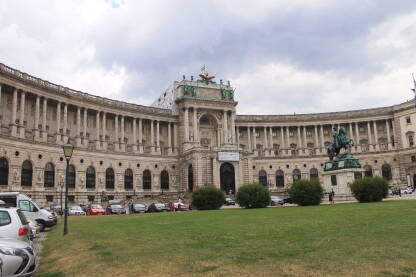 Beč Beč, Austrija, Hofburg, statua.