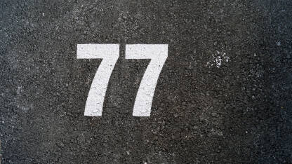 Broj 77 Broj 77 na asfaltu