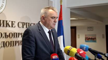Konferencija za novinare Save Minića, ministra poljoprivrede, vodoprivrede i šumarstva Republike Srpske