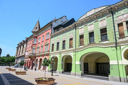 Subotica, Srbija Subotica, Vojvodina, Srbija: Ulica i zgrade u centru grada.