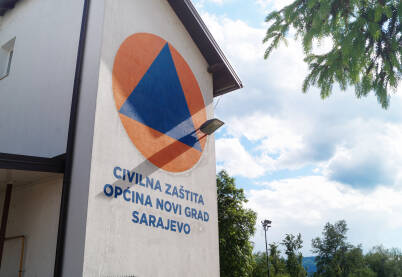 Civilna zaštita Sarajevo Zgrada službe civilne zaštite općine Novi grad u Sarajevu.