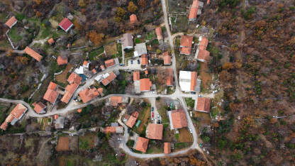 Selo Blatnica, Čitluk, snimak iz zraka.
