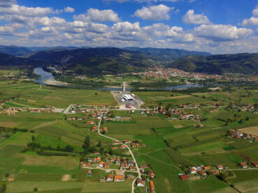 Bratunac, GP Novi most Bratunac i granični prelaz Novi most sa Ljubovijom, Srbija.