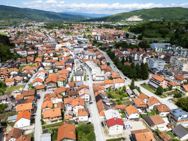 Panorama Gornjeg Vakufa-Uskoplja u ljeto 2025. godine