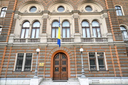 Ulaz u zgrade Predsjedništva Bosne i Hercegovine Zgrada Predsjedništva Bosne i Hercegovine u Sarajevu. Predsjedništvo BiH.