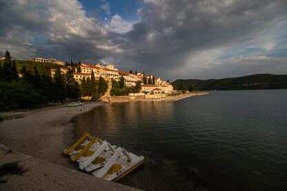 Neum Bosanskohercegovačko primorje van sezone, grad Neum