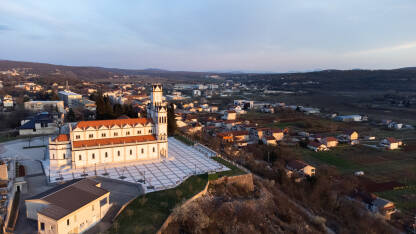 Crkva svete Katarine u Grudama, dron snimak.