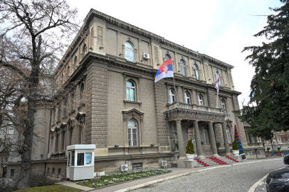 Beograd, Srbija: Novi dvor, sjedište predsjednika Republike Srbije. Beograd, Srbija: Novi dvor, sjedište predsjednika Republike Srbije. Stara palača u centru grada.