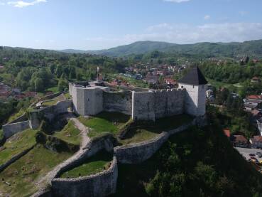 Tešanj Tešanjska tvrđava, snimak dronom. Historija.