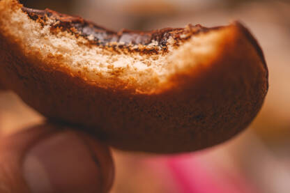 Keks, čokolada i biskvit, makro fotografija