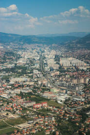 Sarajevo, pogled iz aviona sarajevo, alipasino i stup, pogled iz aviona
