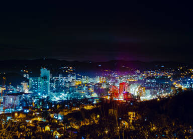Grad Tuzla Grad Tuzla po noći