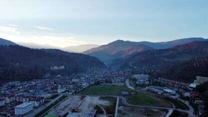 Panorama grada Fojnica Fojnica, općina u SBK.