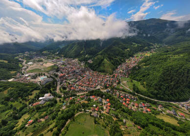 Fonjara Panorama 2 Fojnica, panorama grada.