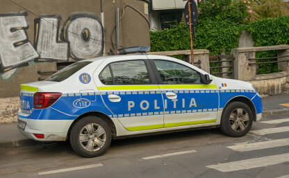 Rumunska policija. Vozilo policije u Rumuniji.
