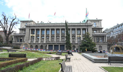 Beograd, Srbija: Novi dvor, sjedište predsjednika Republike Srbije. Beograd, Srbija: Novi dvor, sjedište predsjednika Republike Srbije. Stara palača u centru grada.