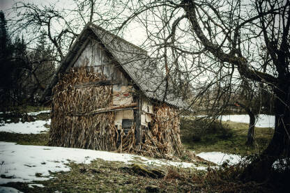 Staja za konja Staja za konja. Staja obložena klasurom.