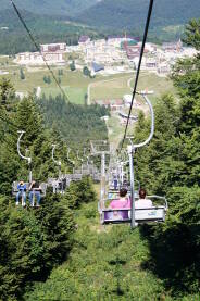 Žičara Bjelašnica Pogled sa žičare na Bjelašnici.