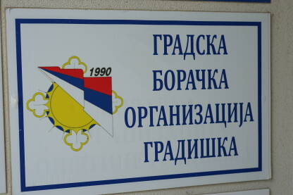 Tabla Gradske Boračke organizacije Gradiška.