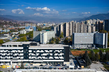 Zgrade i naselja u Sarajevu, BiH.