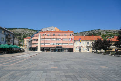 Livno, BiH. Centar grada Livna, Bosna i Hercegovina.