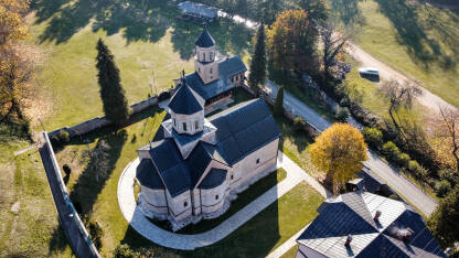 Manastir Mostanica Manstir Mostanica iz vazduha