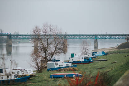 Pogled na granični most između Hrvatske i BiH, tačnije Gunje i Brčkog.