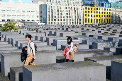 Berlin, Njemačka: Memorijal holokausta. Berlin, Njemačka: Memorijal ubijenim Jevrejima Evrope. Memorijal holokausta.