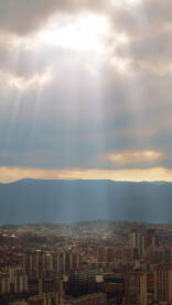Panorama Sarajevo Panorama Sarajeva i oblačan dan