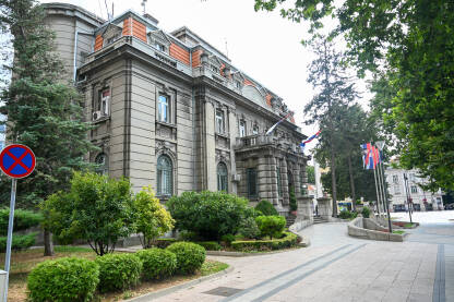 Zgrada opštine i ured gradonačelnika u Nišu, Srbija.